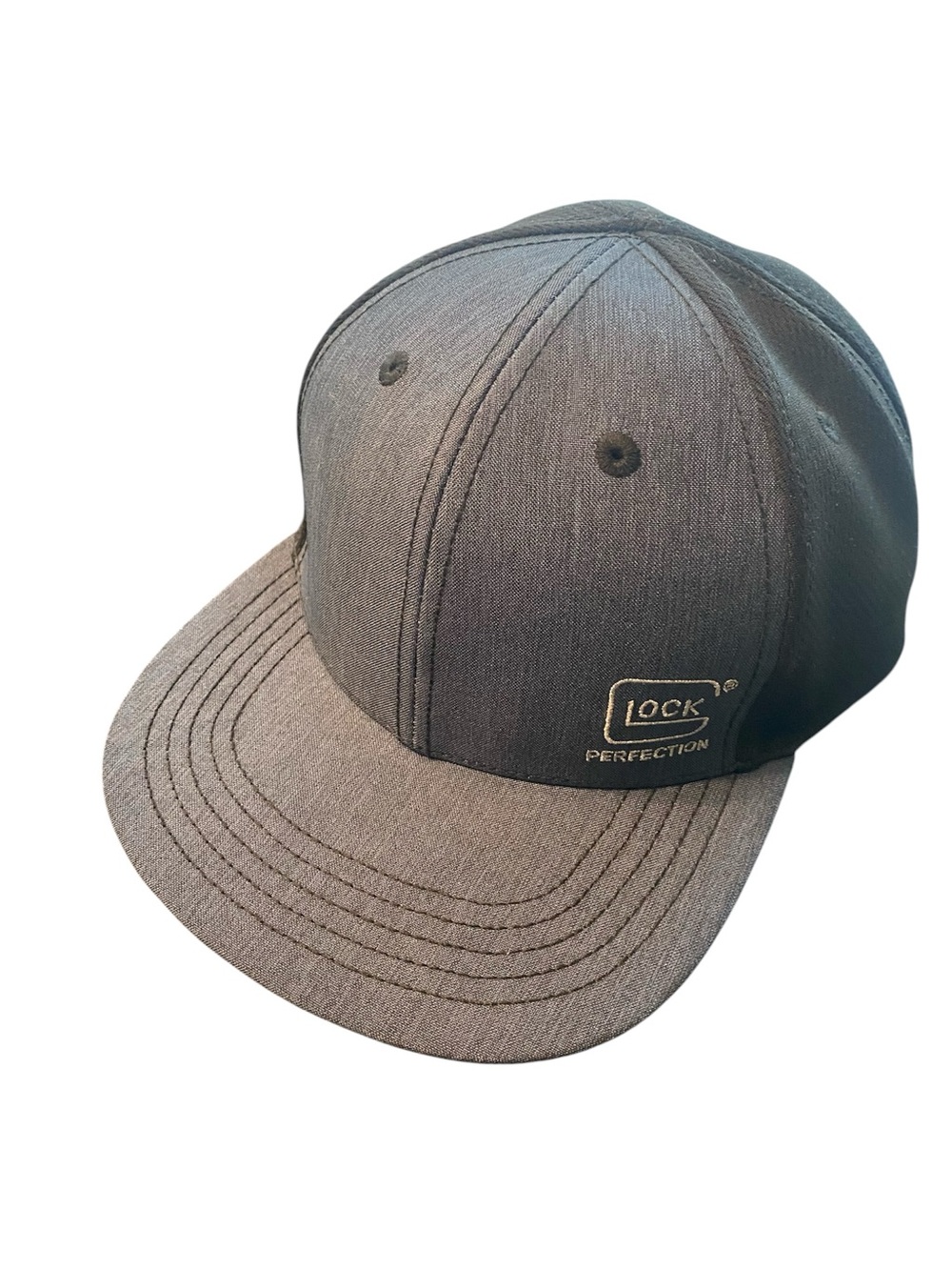Glock Perfection Gray Structured Flat Brim Hat